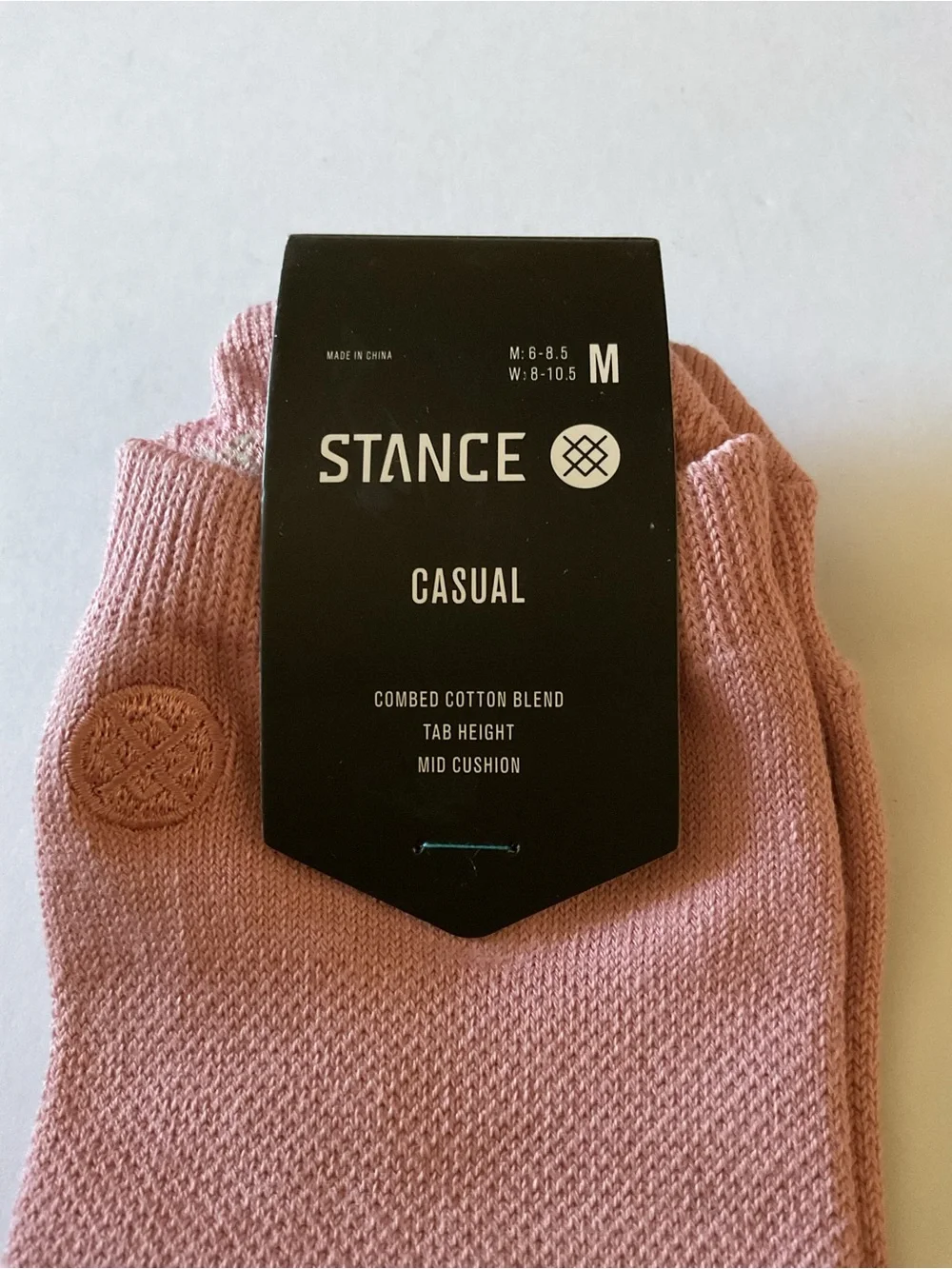 STANCE WOMENS COTTON ICON LOW TAB SOCKS PINK SIZE MEDIUM NWT